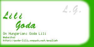 lili goda business card